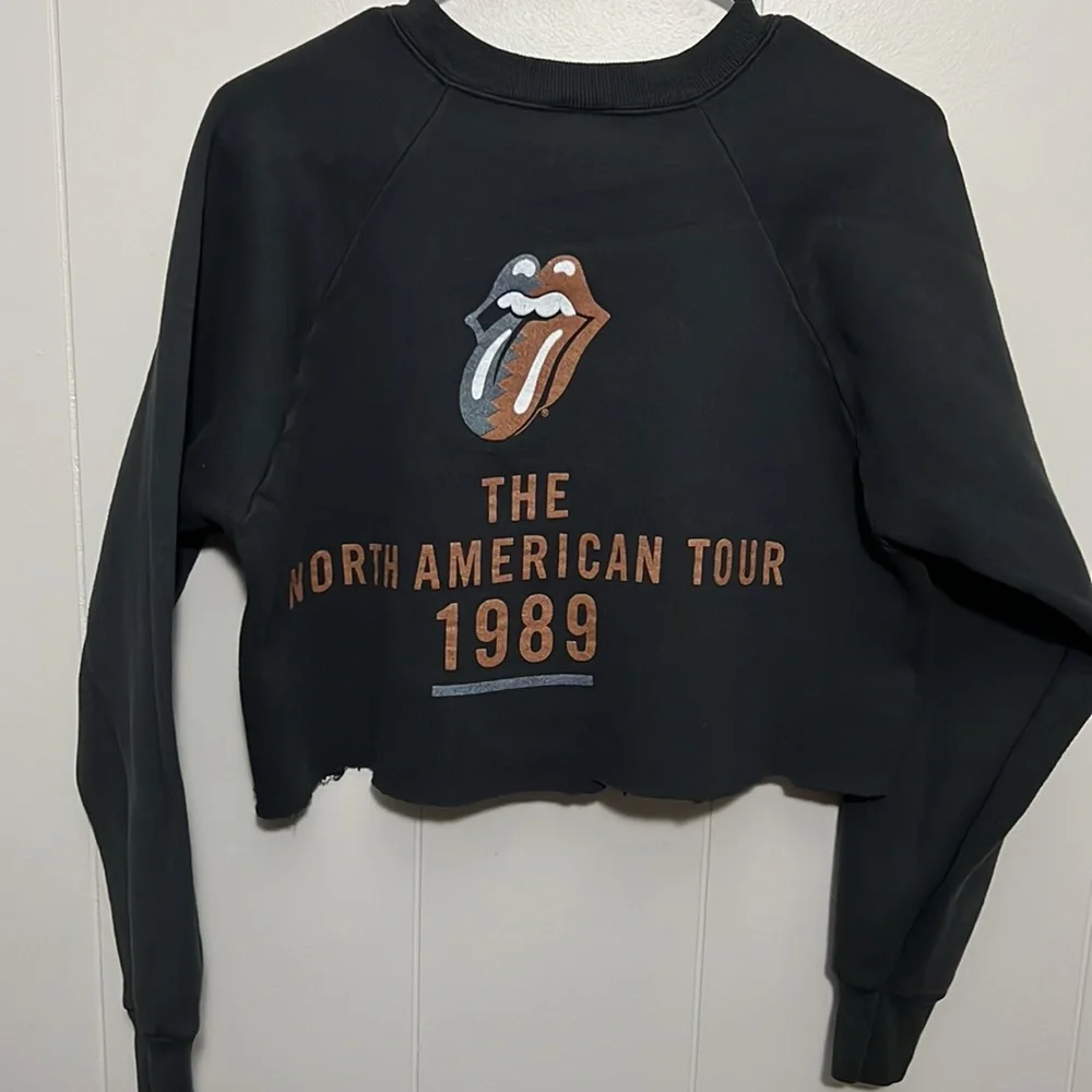 Vintage Hard To Find Rolling Stones 1989 Crewneck Sweater Fruit Of The Loom Tag